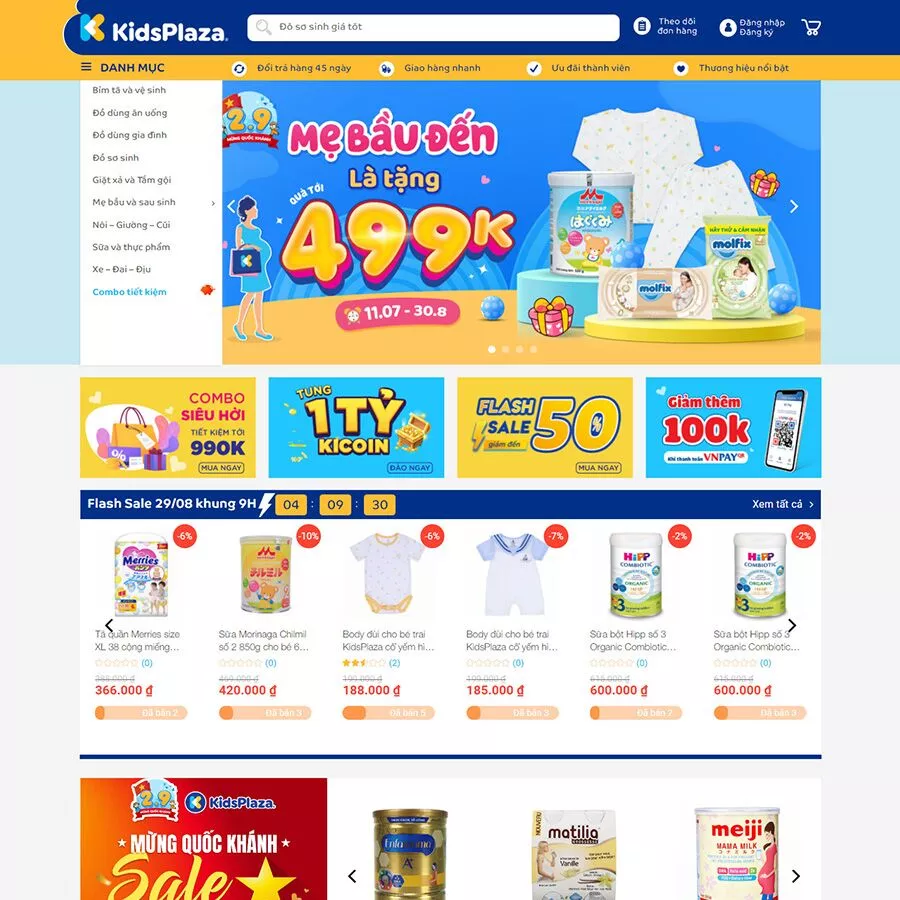 Theme wordpress đồ em bé kid plaza