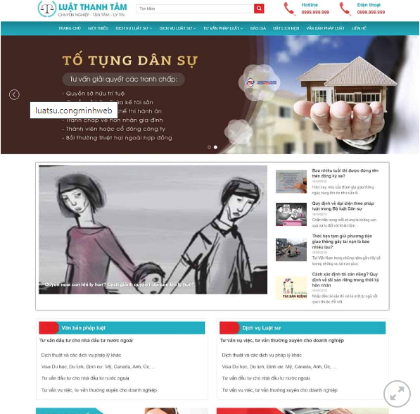 Mẫu Website CÔNG TY LUẬT