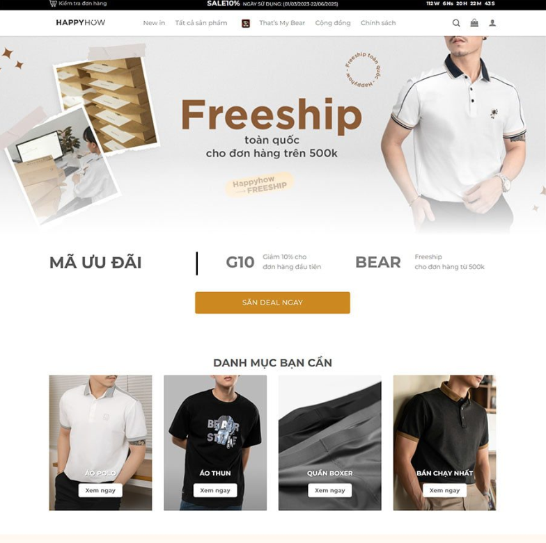 Mẫu Web WordPress Thời Trang 13