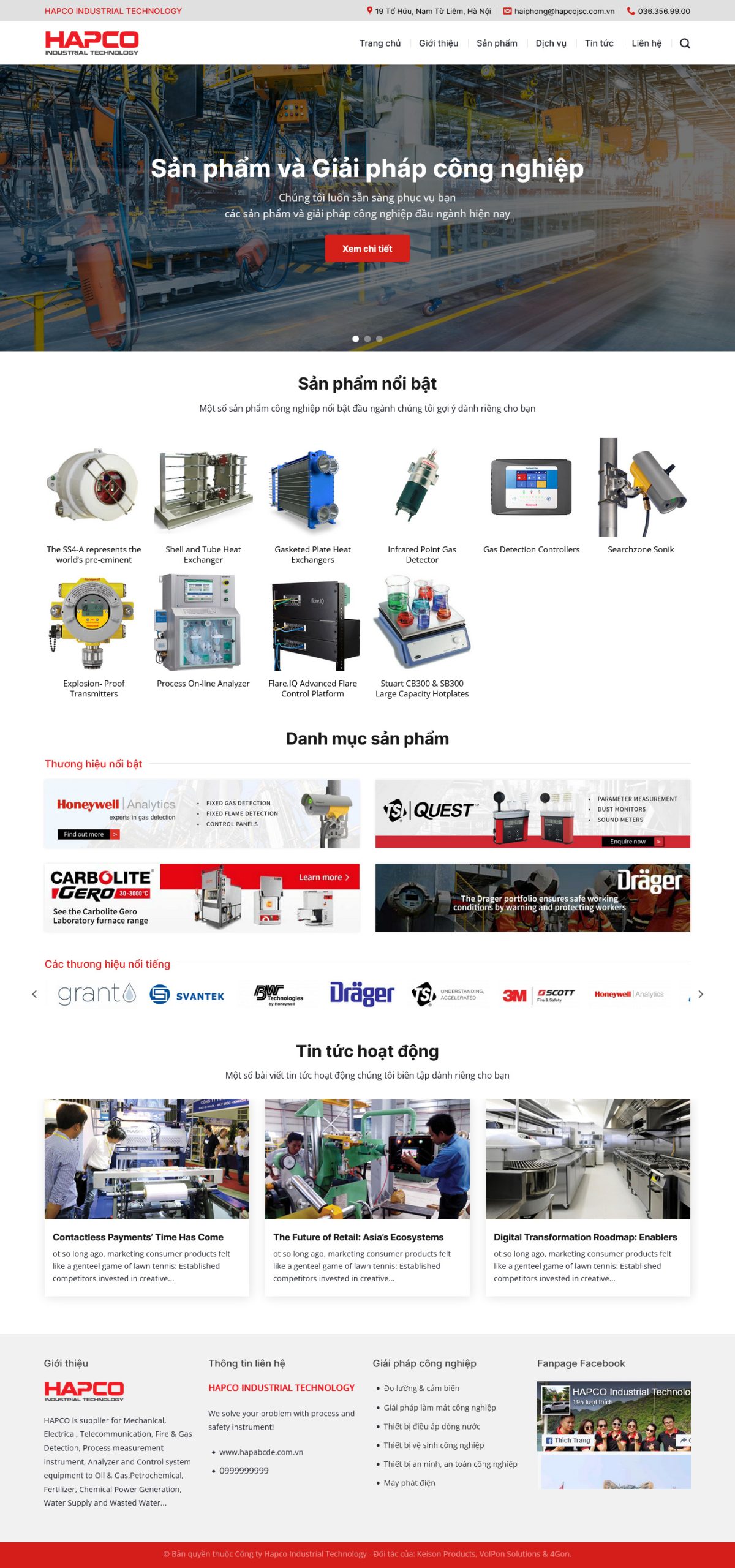 Mẫu Website KINH DOANH MÁY MÓC CÔNG NGHIỆP