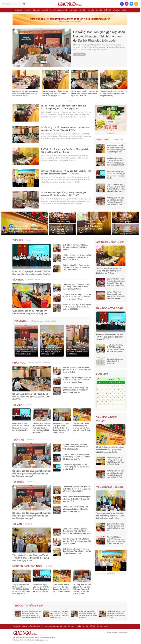 Mẫu Website TIN TỨC 1