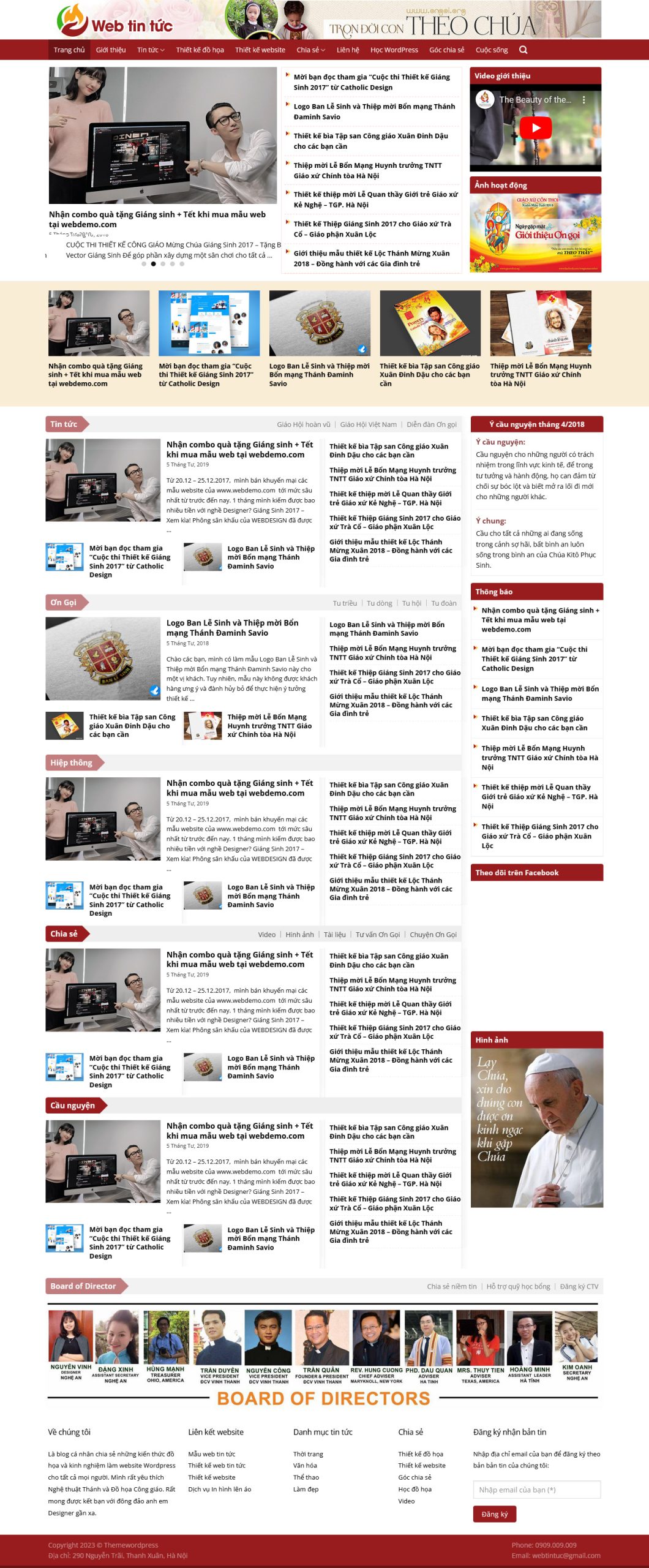 Mẫu Website TIN TỨC 2