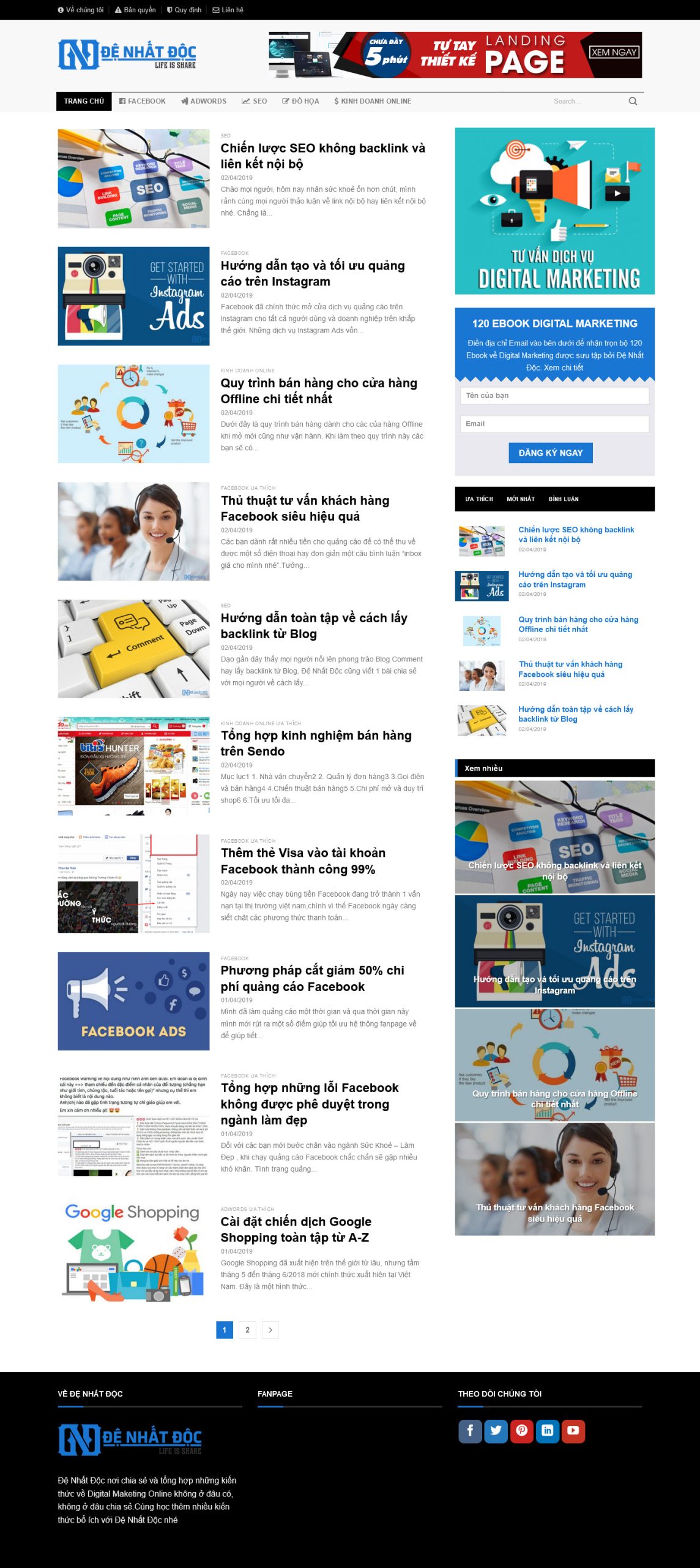 Mẫu Website TIN TỨC 2 (Sao chép)