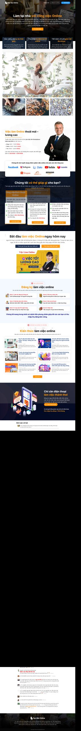 Mẫu Website DỊCH VỤ TÌM VIỆC TOPVIEC