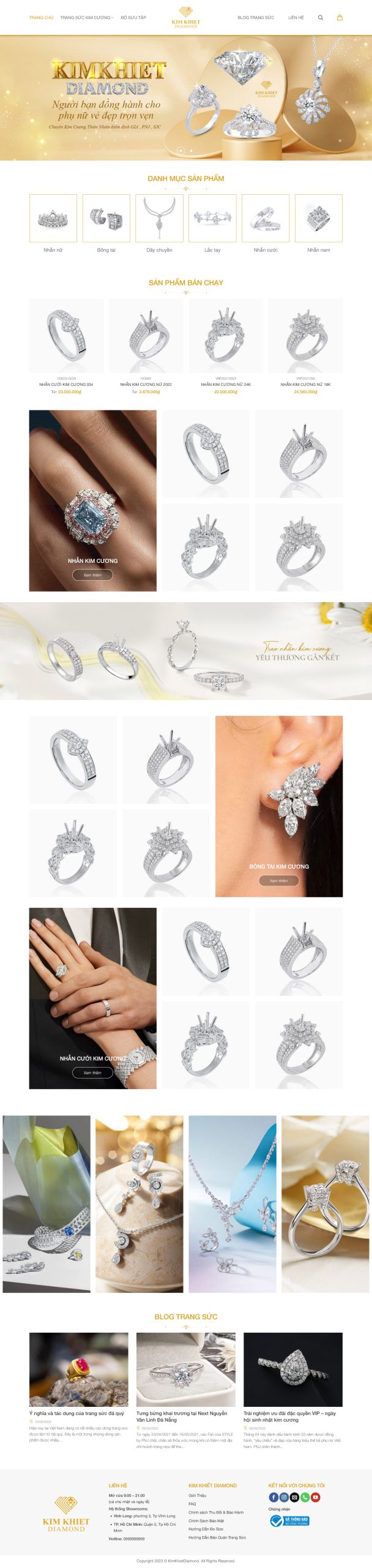 Mẫu Website KINH DOANH TRANG SỨC 1
