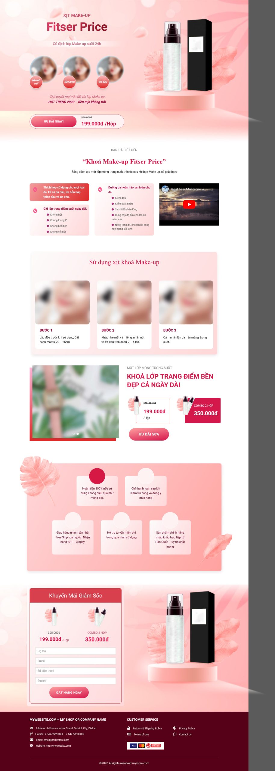 Mẫu Website KINH DOANH XỊT MAKEUP
