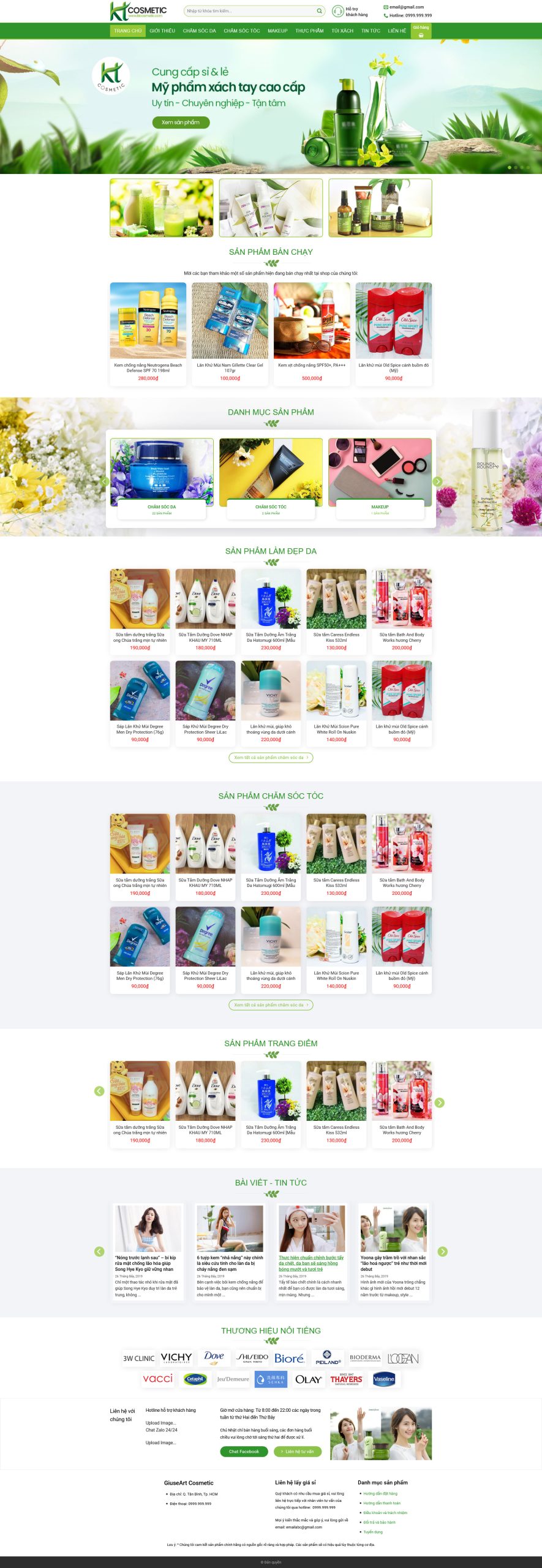 Mẫu Website KINH DOANH MỸ PHẨM 4 (Sao chép)