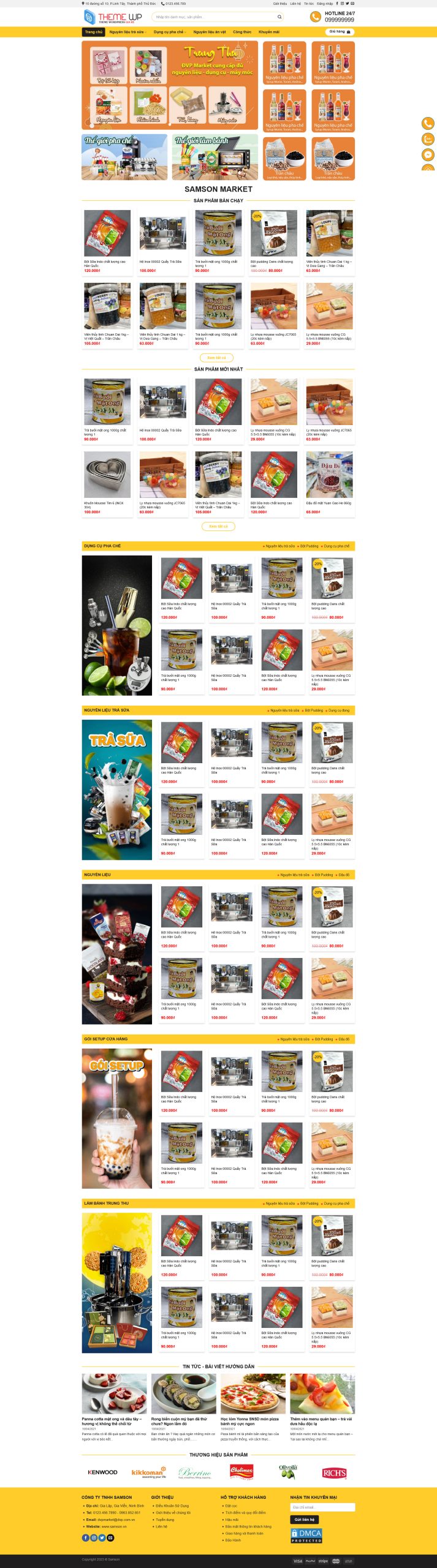 Mẫu Website KINH DOANH NGUYÊN LIỆU