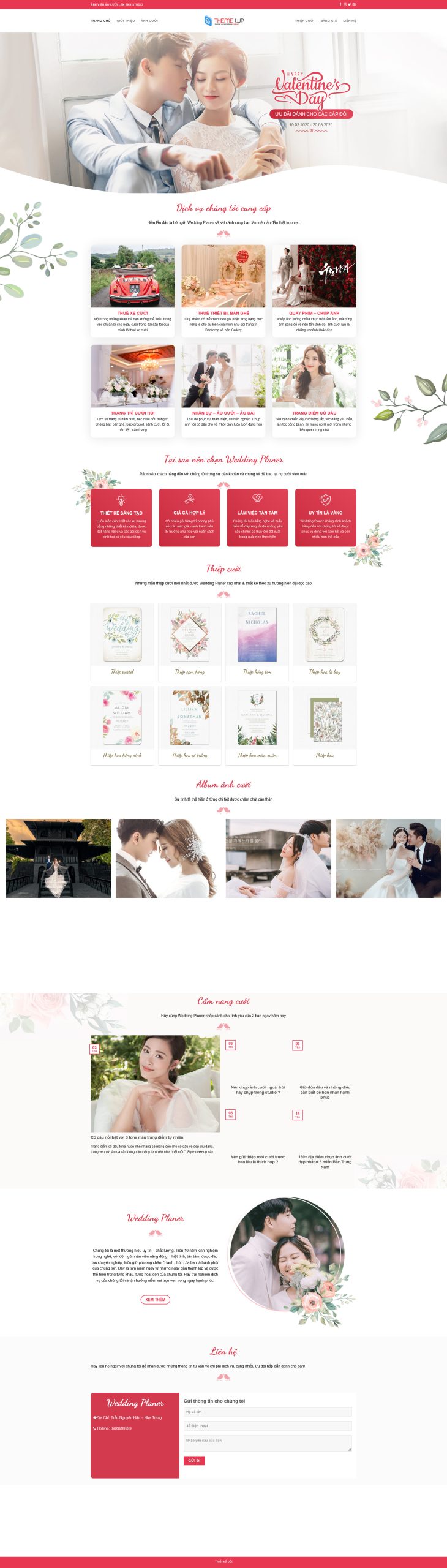 Mẫu Website STUDIO ẢNH CƯỚI