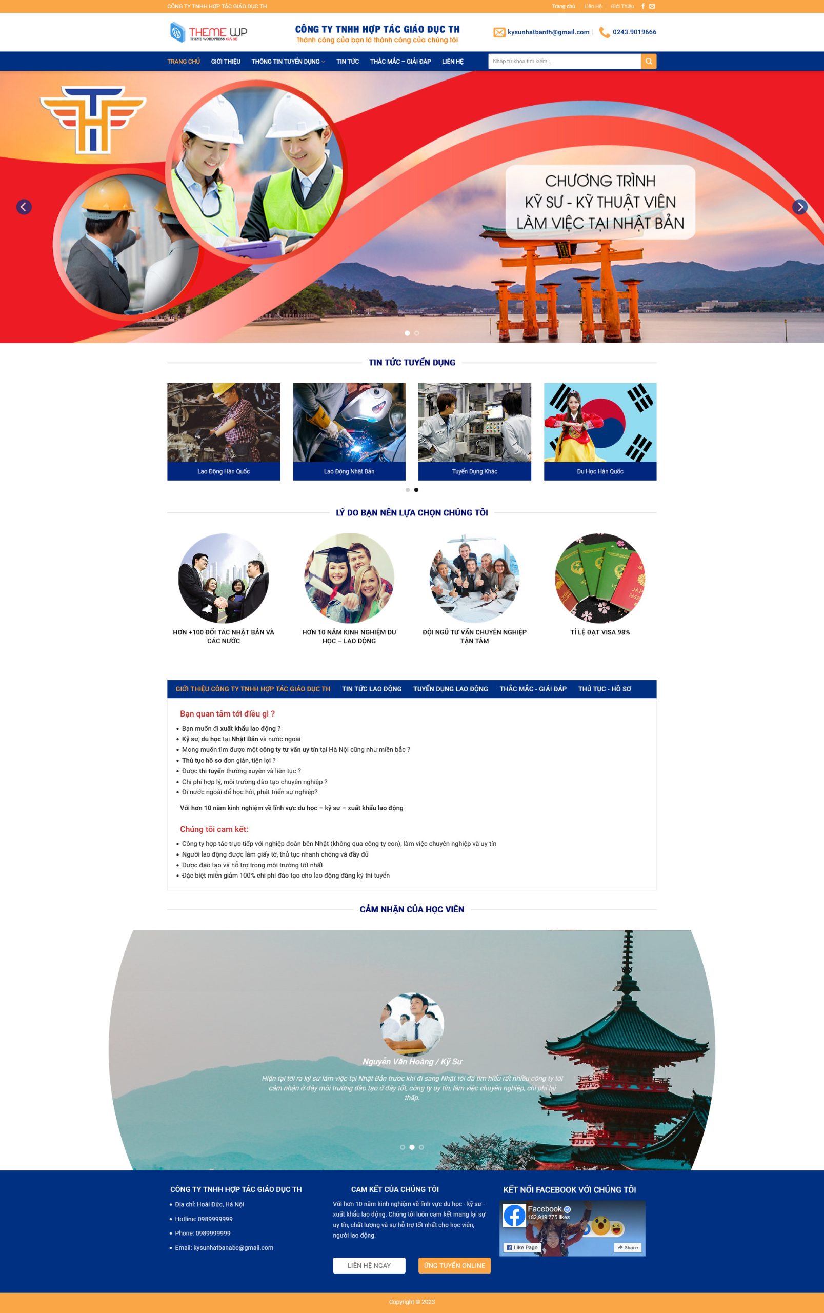 Mẫu Website TUYỂN DỤNG XUẤT KHẨU LAO ĐỘNG 3 (Sao chép)