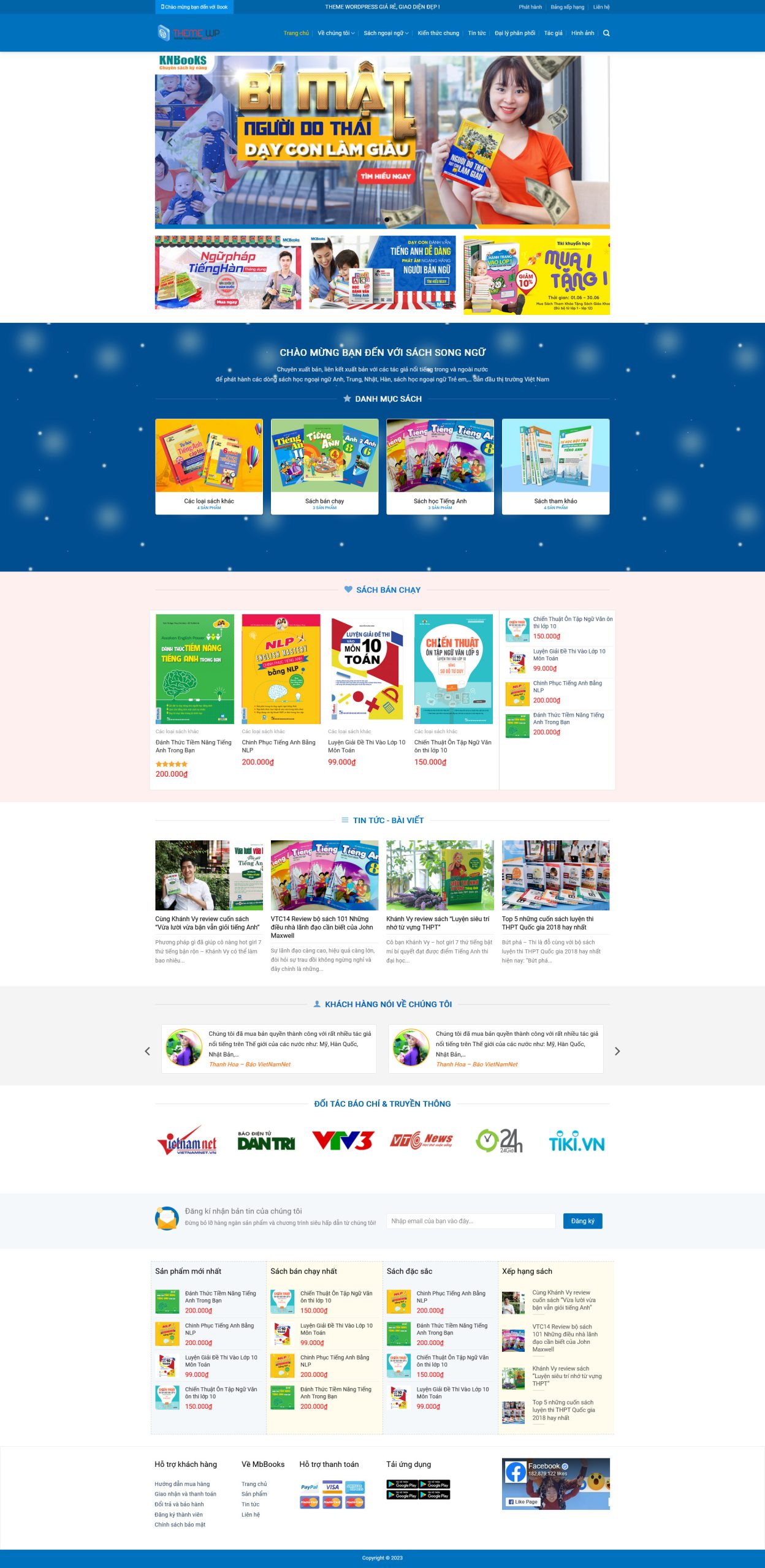 Mẫu Website KINH DOANH SÁCH