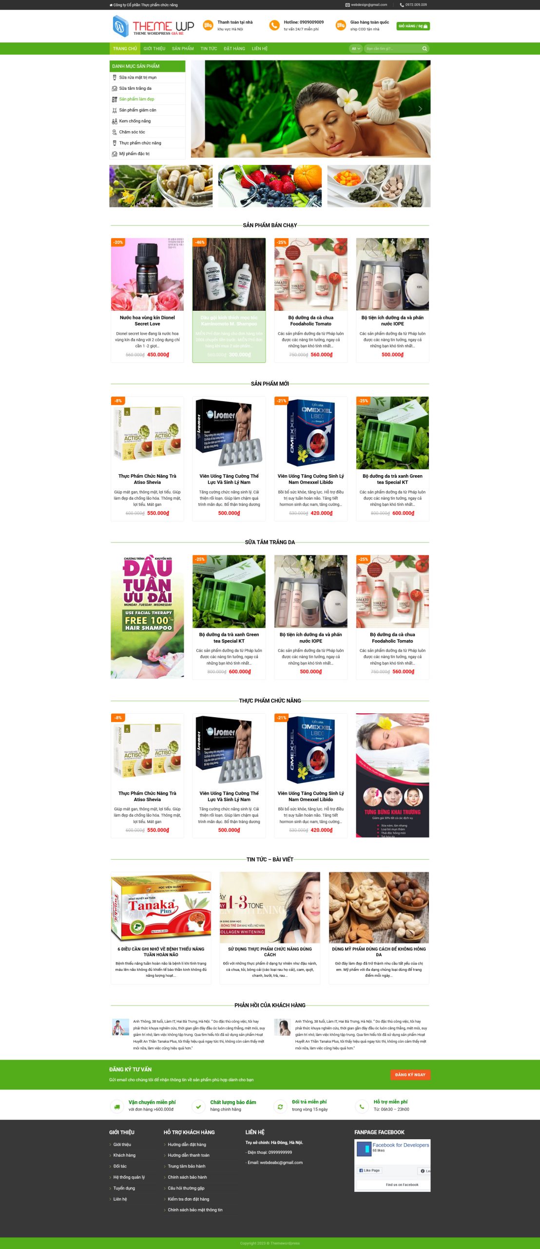 Mẫu Website KINH DOANH DƯỢC PHẨM