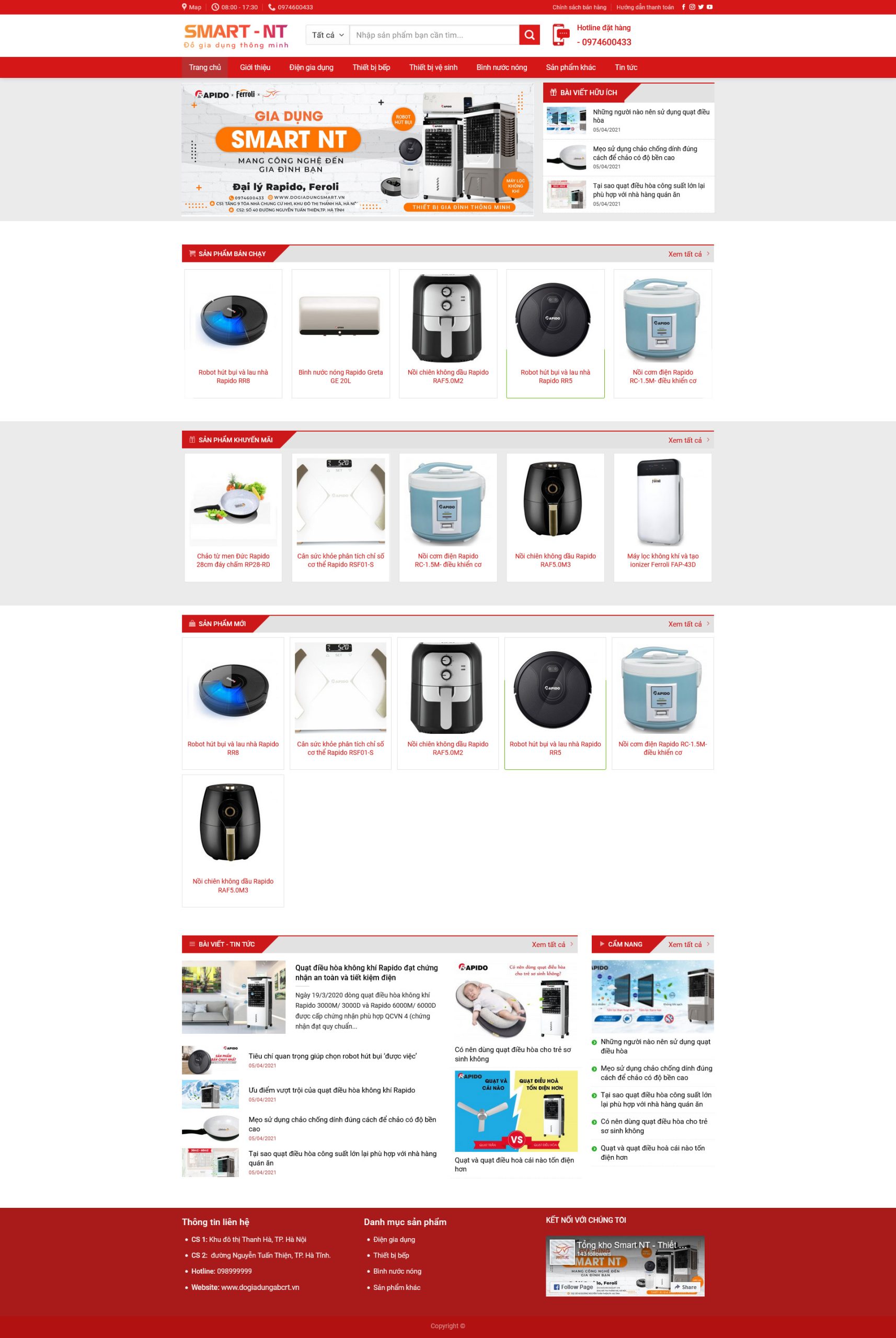 Mẫu Website KINH DOANH ĐỒ GIA DỤNG