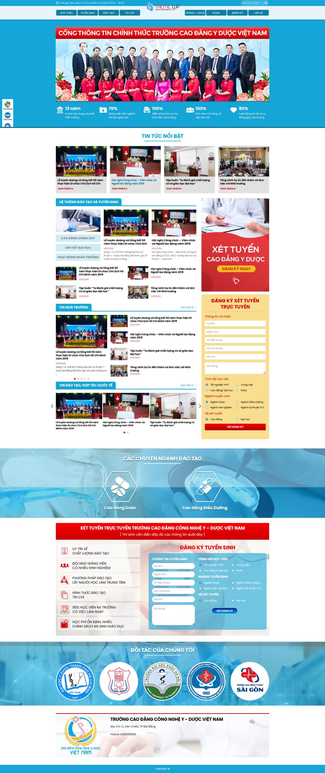 Mẫu Website TRƯỜNG HỌC